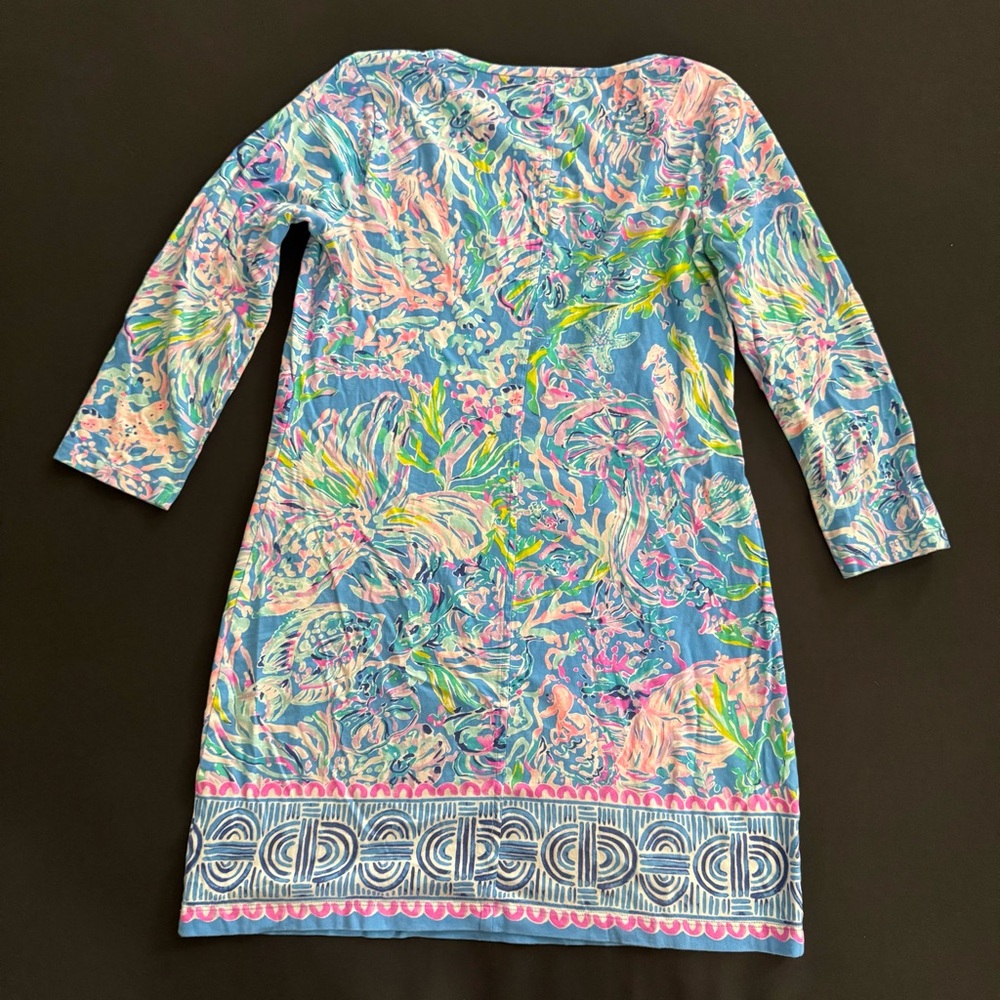 Lilly Pulitzer Beacon All Together Now Engineered Supima Cotton Jersey Dress/S - Picture 6 of 10